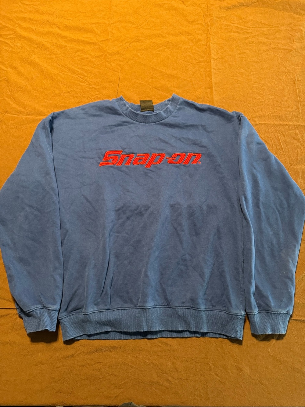 Snap-on Classic Crewneck Sweatshirt in Blue with Red Logo
